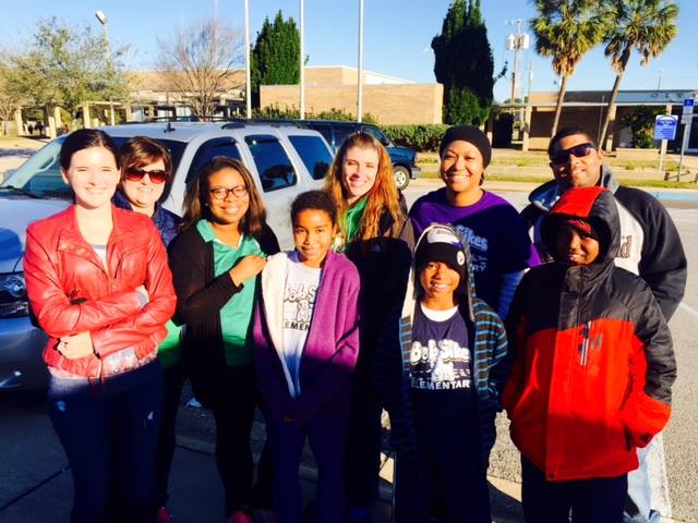 We are here for the Martin Luther King march and rally