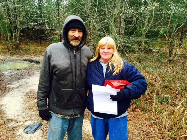 She looked so pretty walking down the aisle in her blue dress