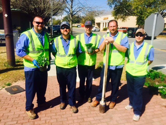 We grow 25,000 pots of plants per season. Fairhope has high standards for the flowers