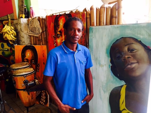 I paint people but put walls behind them. The wall is the limit