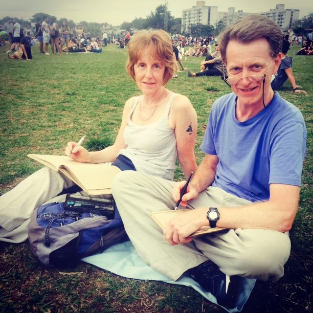 Drawing helps us stop and pay attention to the world because the world moves so fast these days