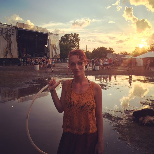 I like the flow arts. I fire spin and hula hoop