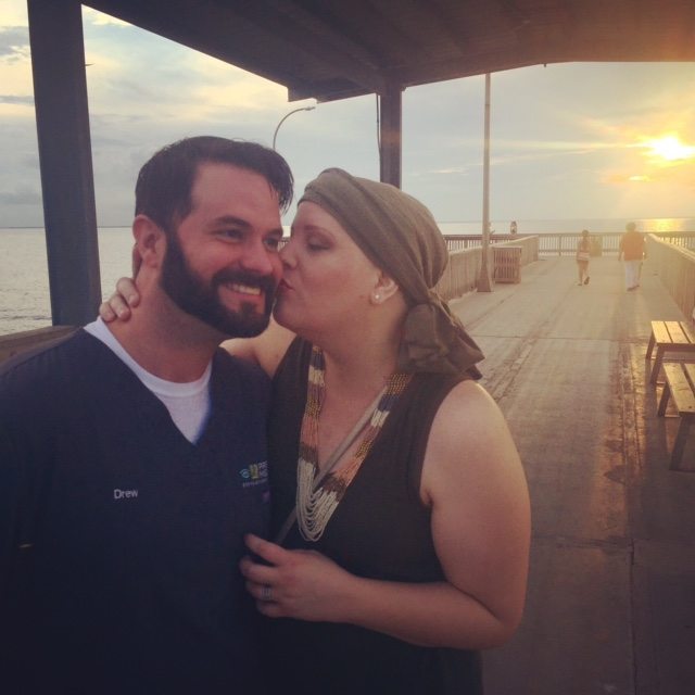 We are having date night. I had chemo today and my mother kept the girls