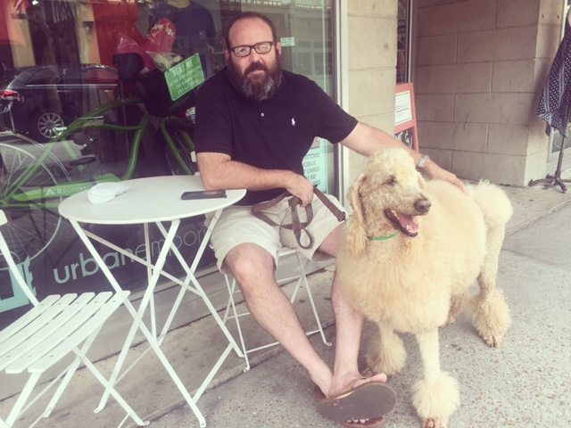 Walking him is like walking a rock star on a leash. We start at Callaghan’s every Saturday