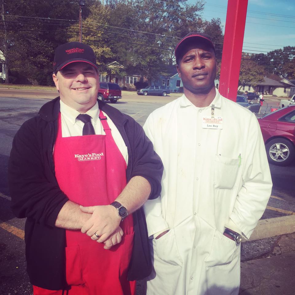 I am the produce manager and he is the meat manager