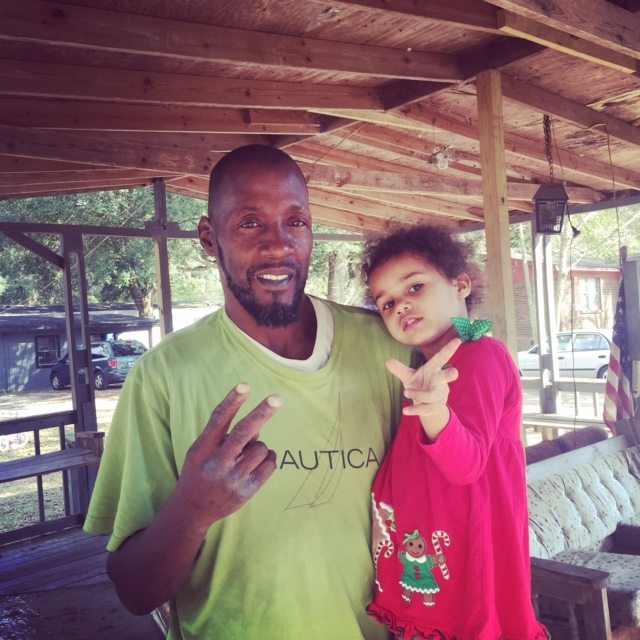 I love being her Daddy. She came out holding my finger