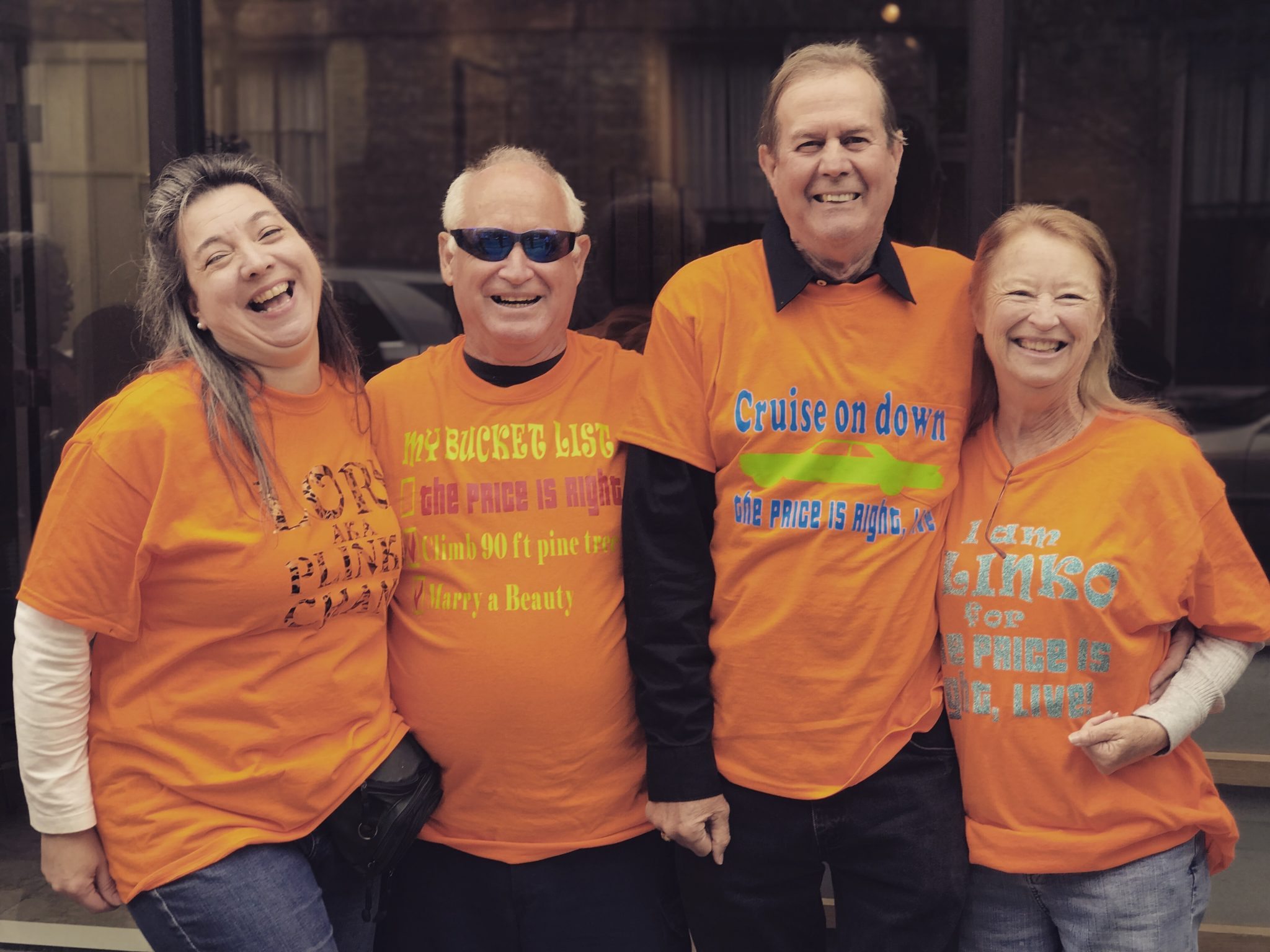 It took a lot to get him out of the tree and surprise him with The Price is Right