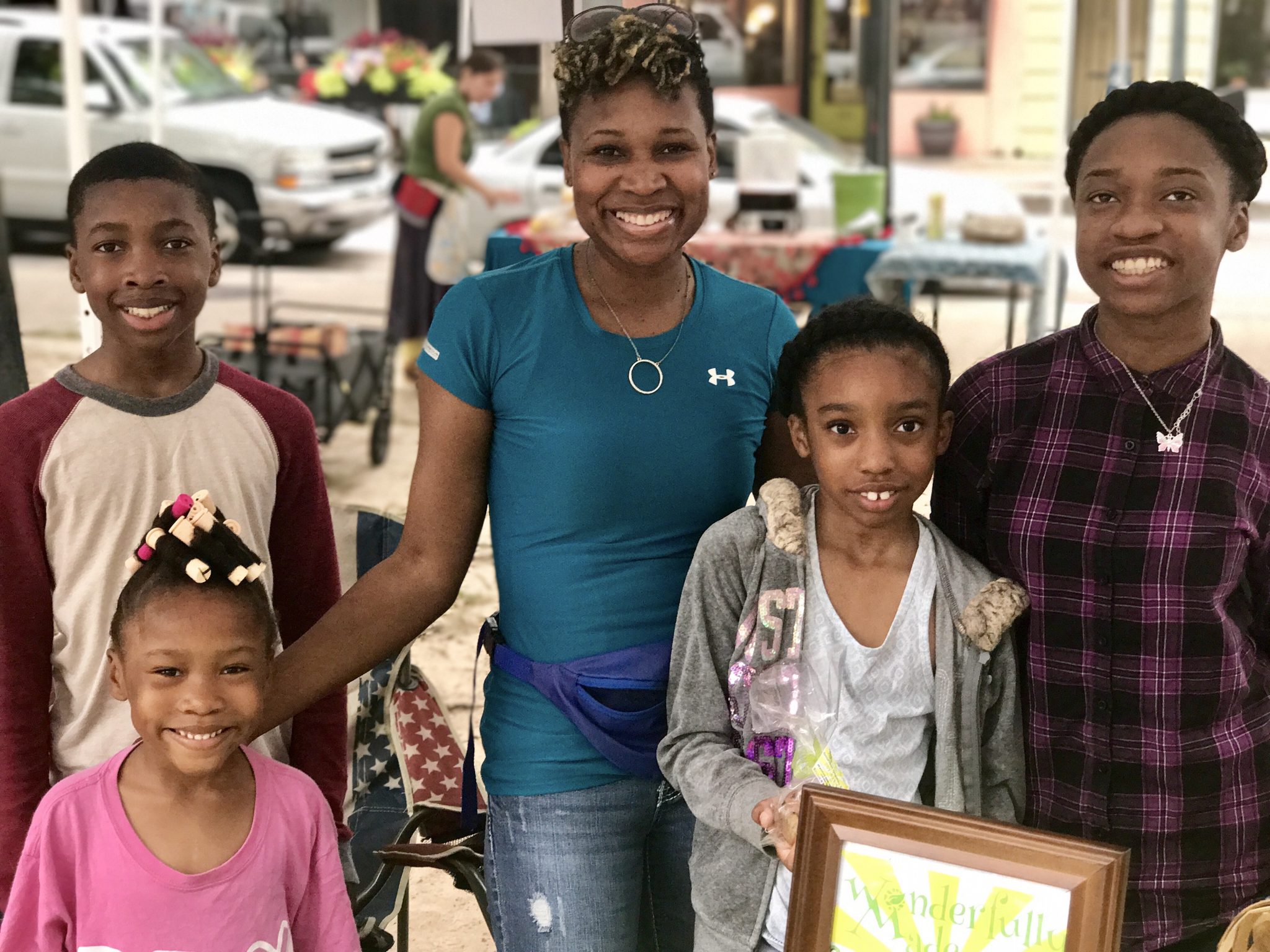 We started a business together and this summer we are all working in the kitchen