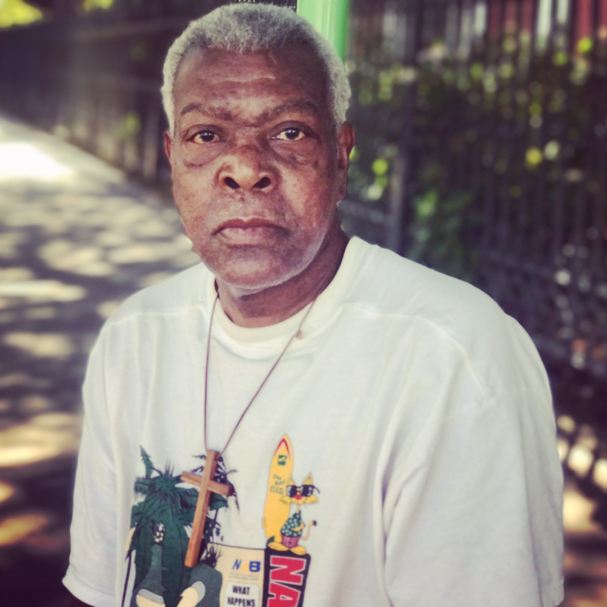 I get on the bus and ride around, then buy peanuts and feed the squirrels