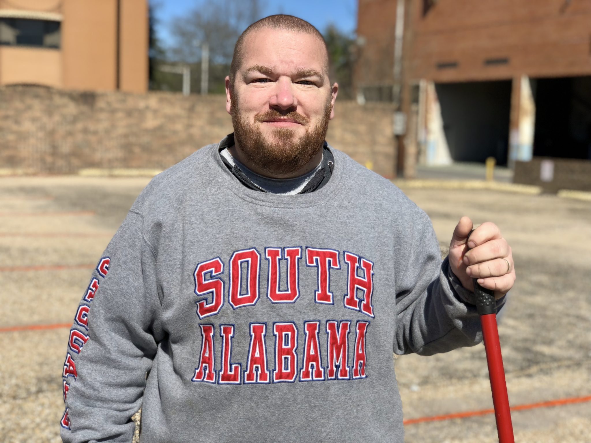 I take ownership of this parking lot and try to make it look nicer