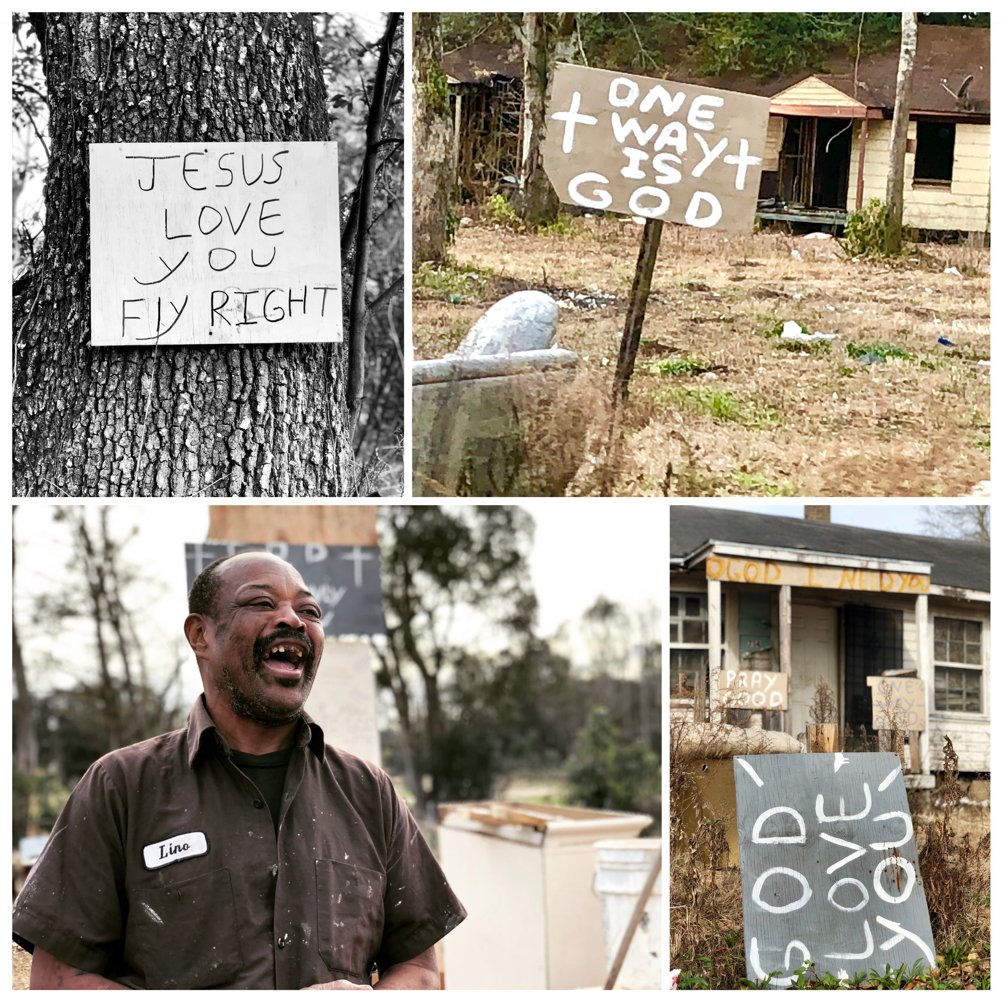 I started making these signs after I was saved from the fire