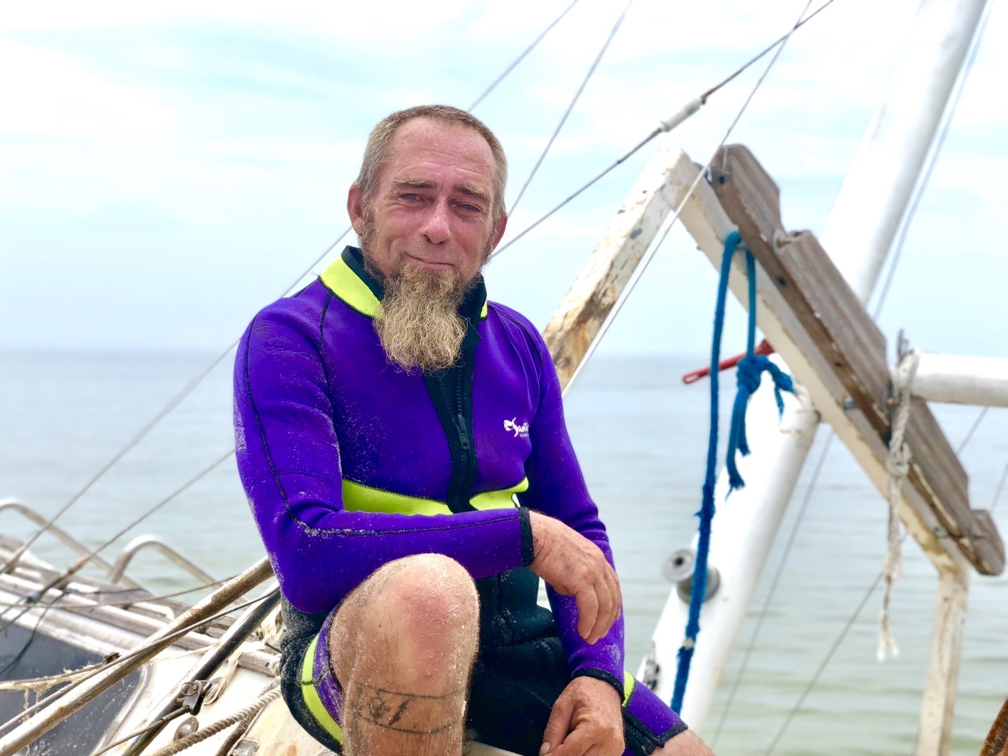 I was washed up here a month ago