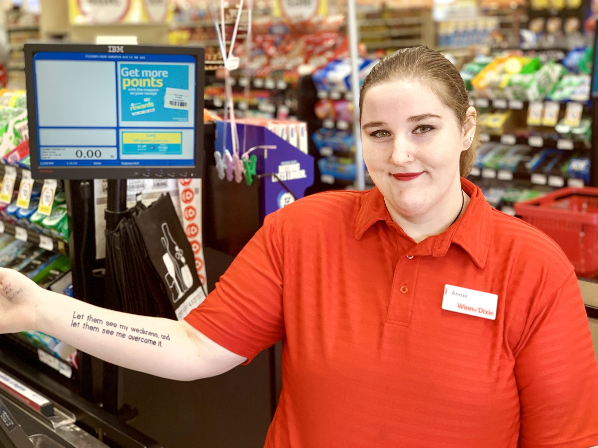 I have my weak and down moments, but I overcome them