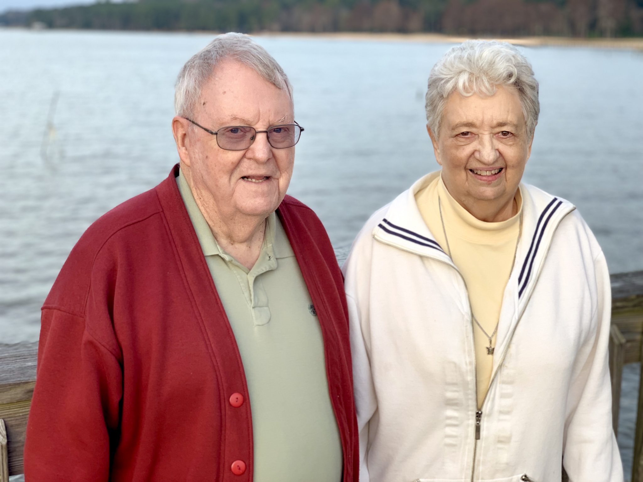 He has to hold my hand to hold me up