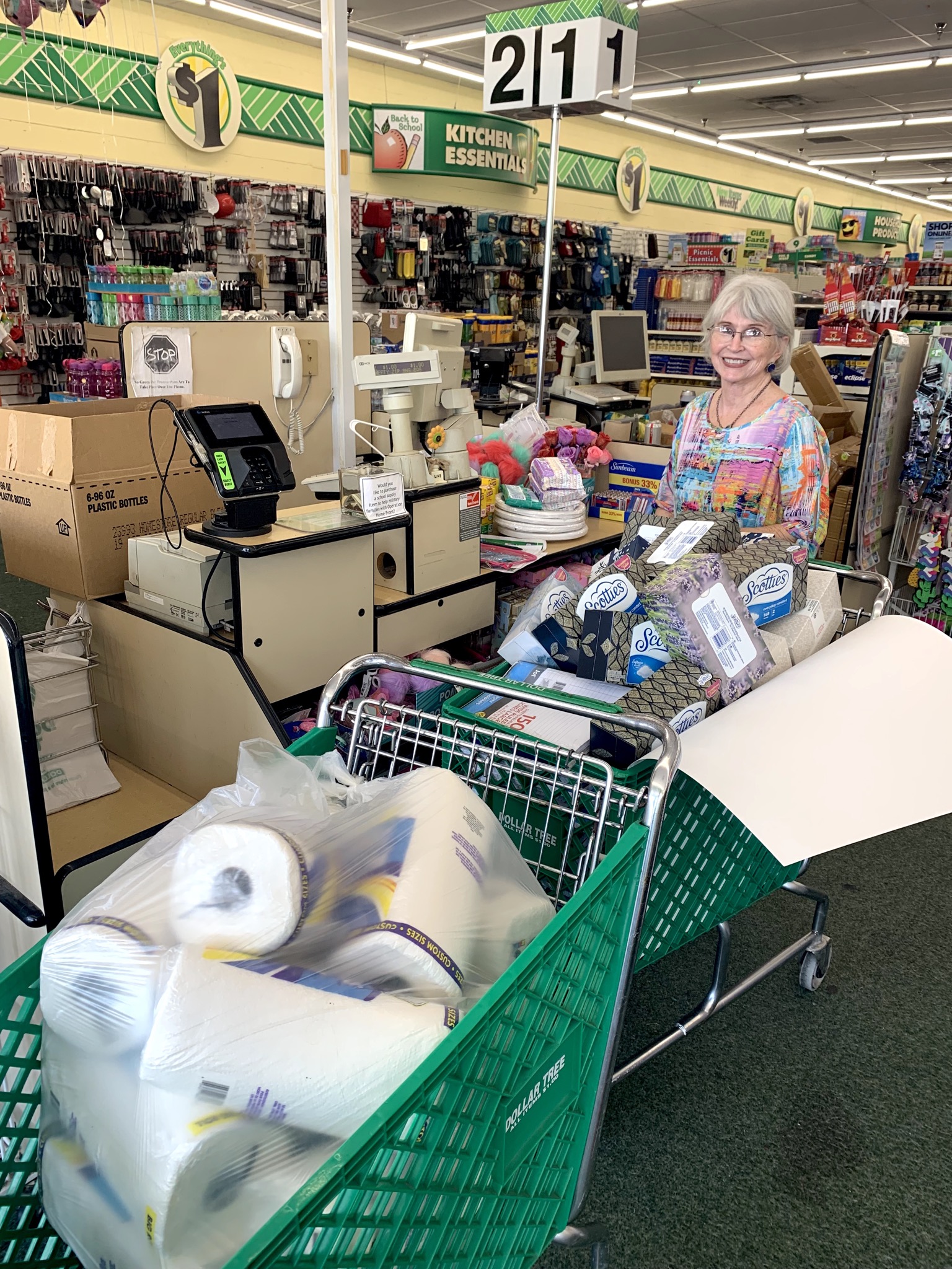 I am buying school supplies for the kids we help