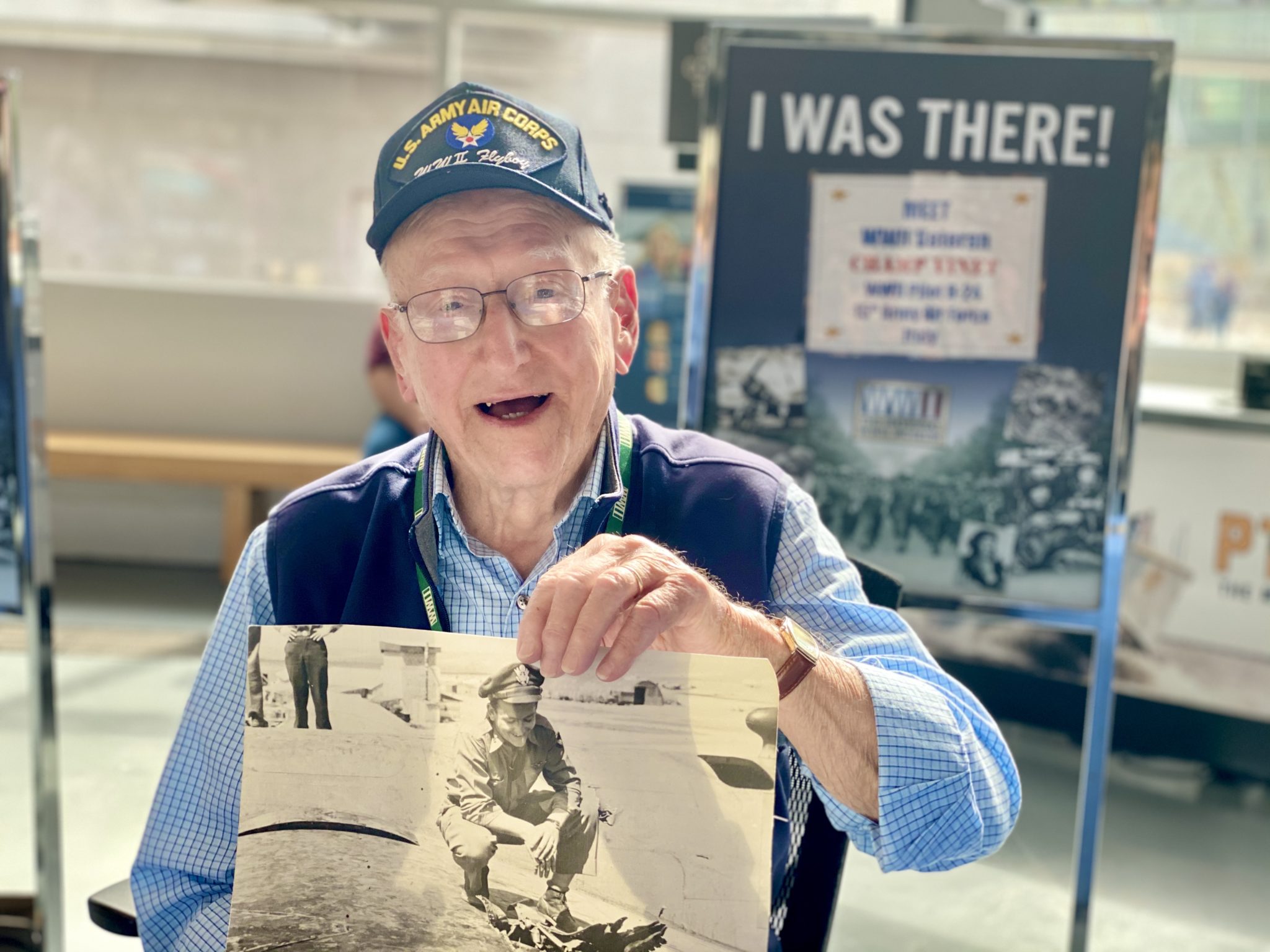 I became a bomber pilot and had never seen a plane except in the air