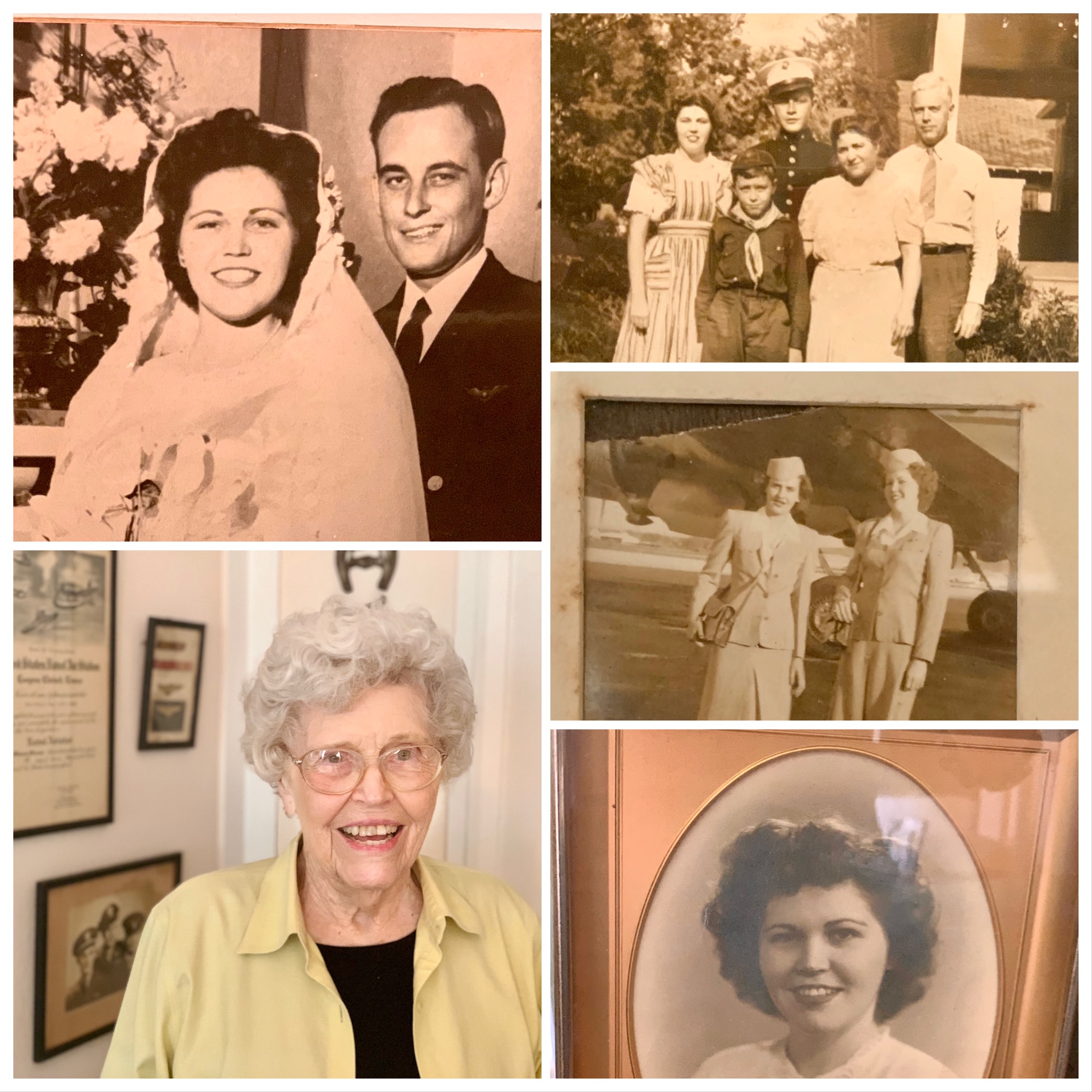 I was a stewardess with Waterman Airlines and saw the world. Our pilots were from the war and they were my heroes.