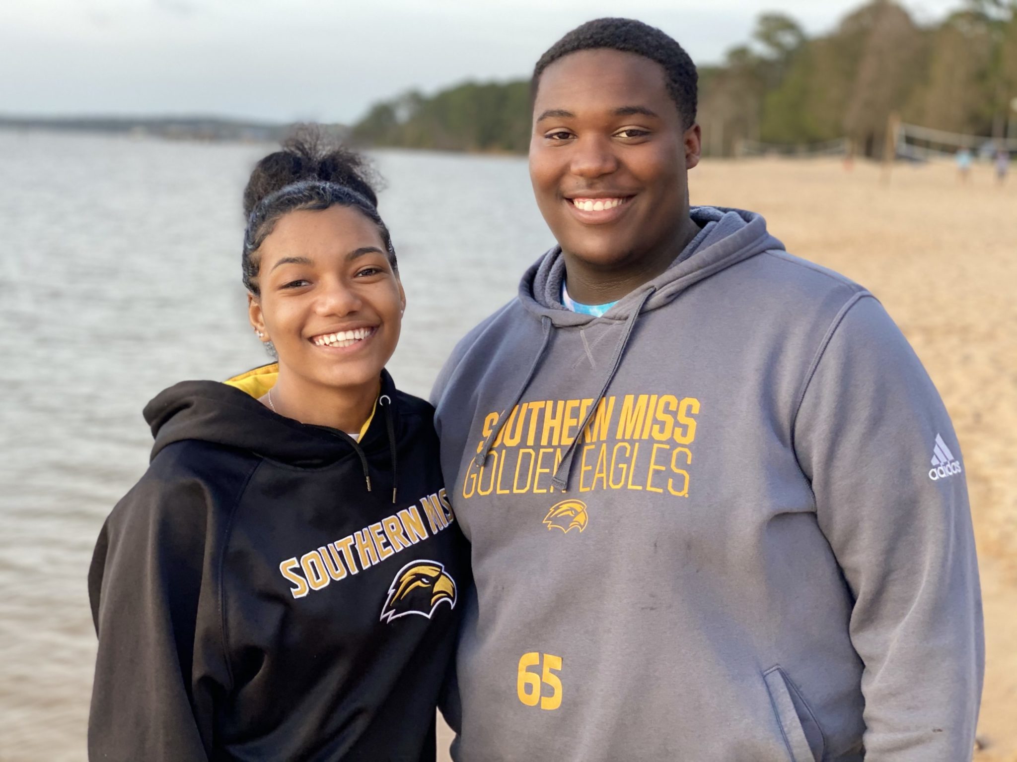 We went to the same high school but didn’t know each other there