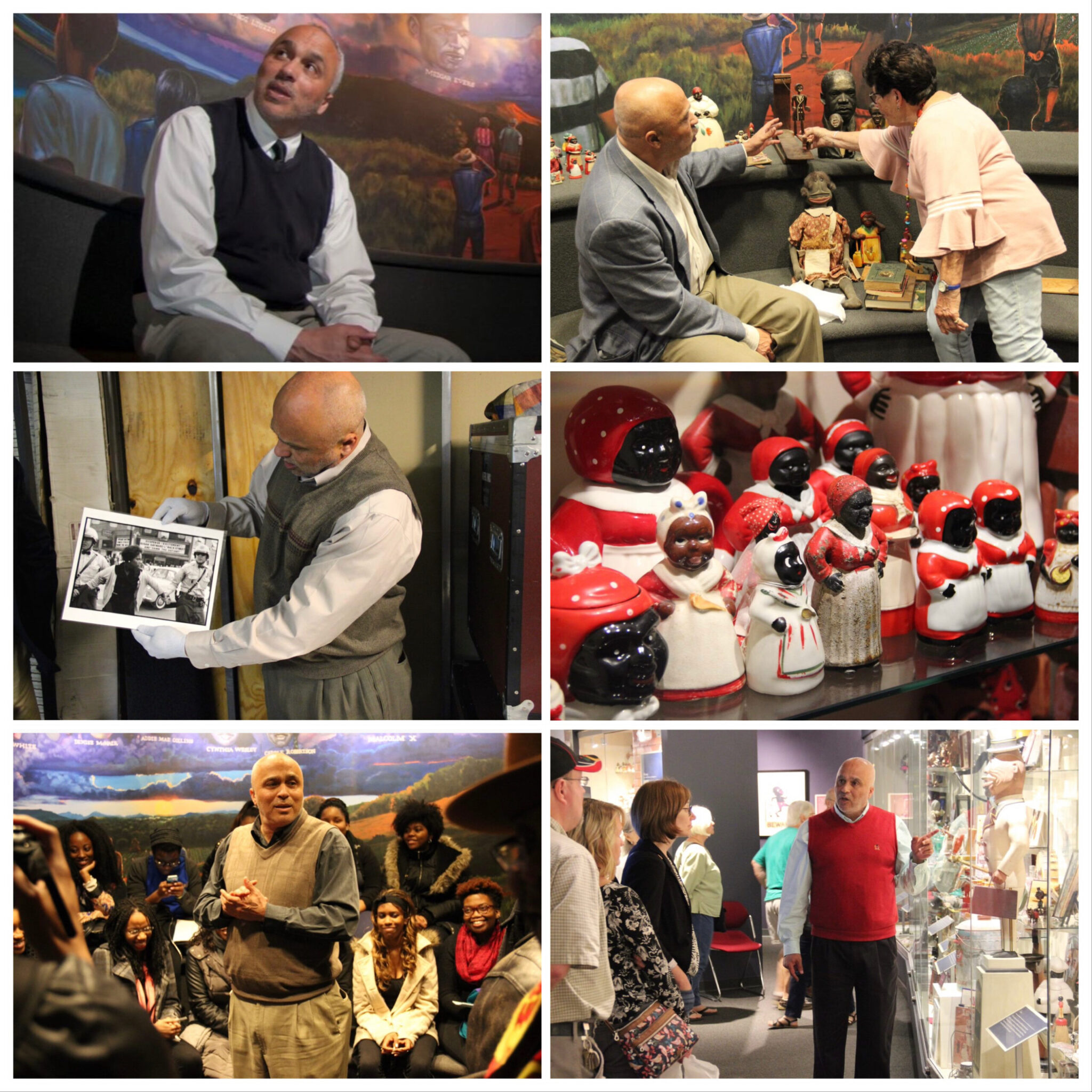 I collect racists objects and use them to show how they can shape our attitudes and behaviors