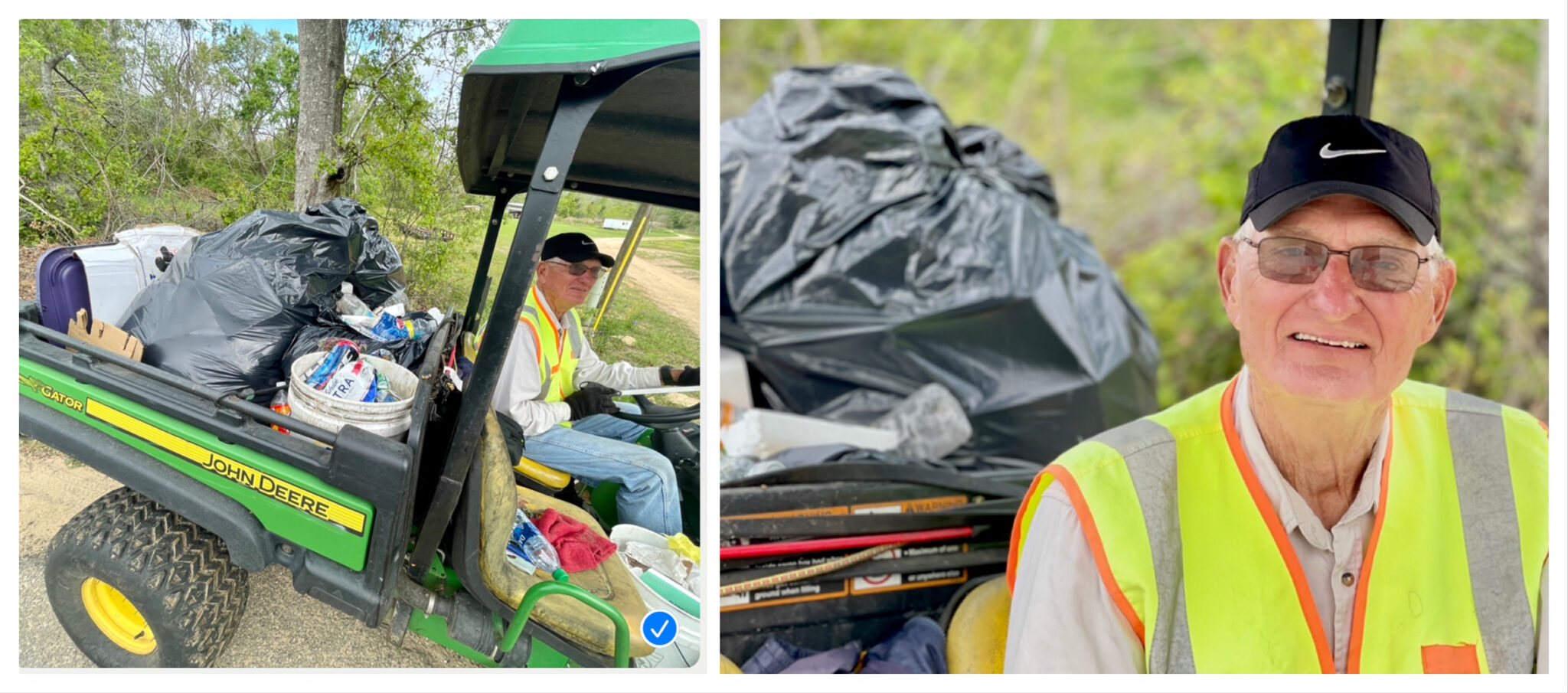 My talent is picking up trash