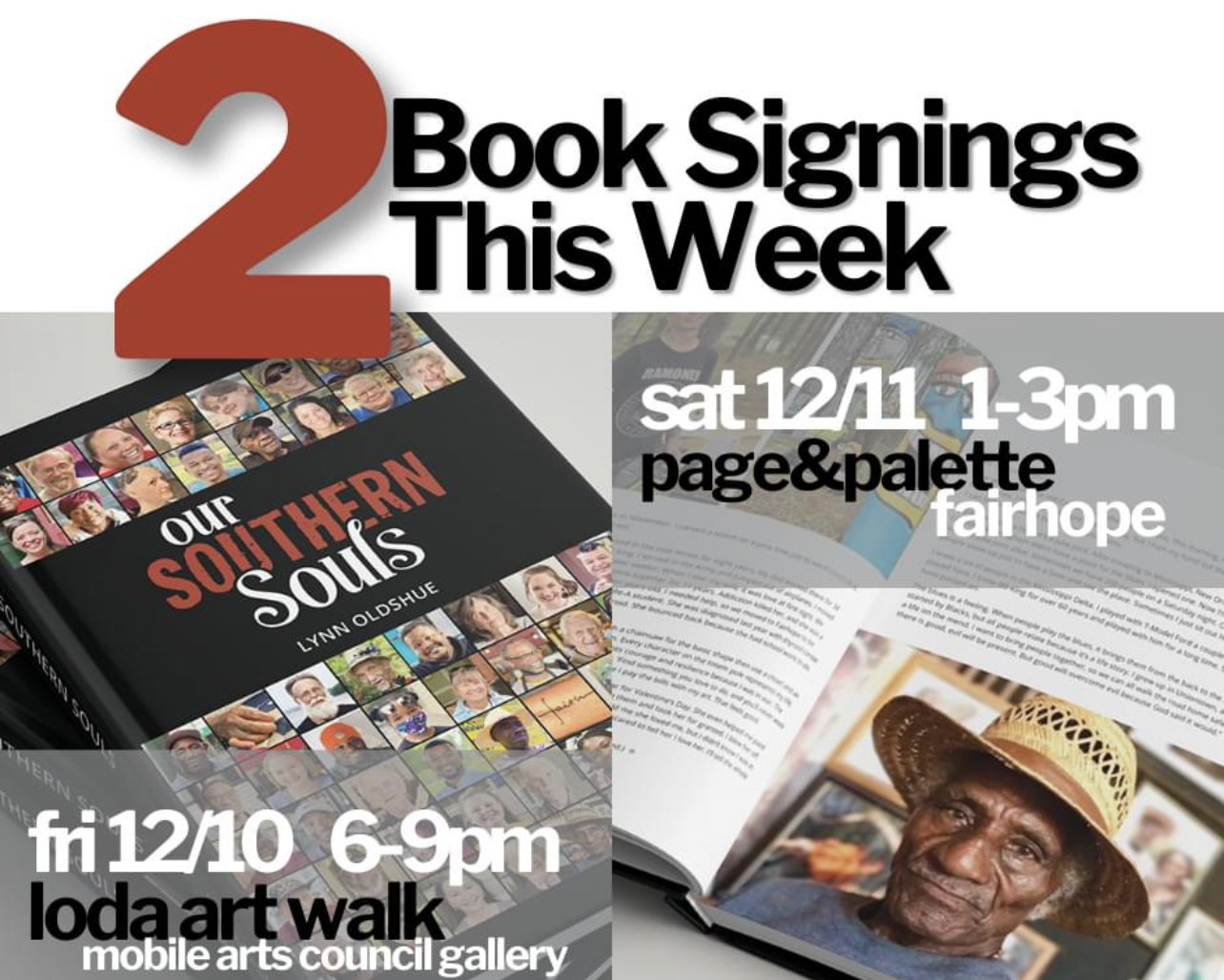 Two book signings this week