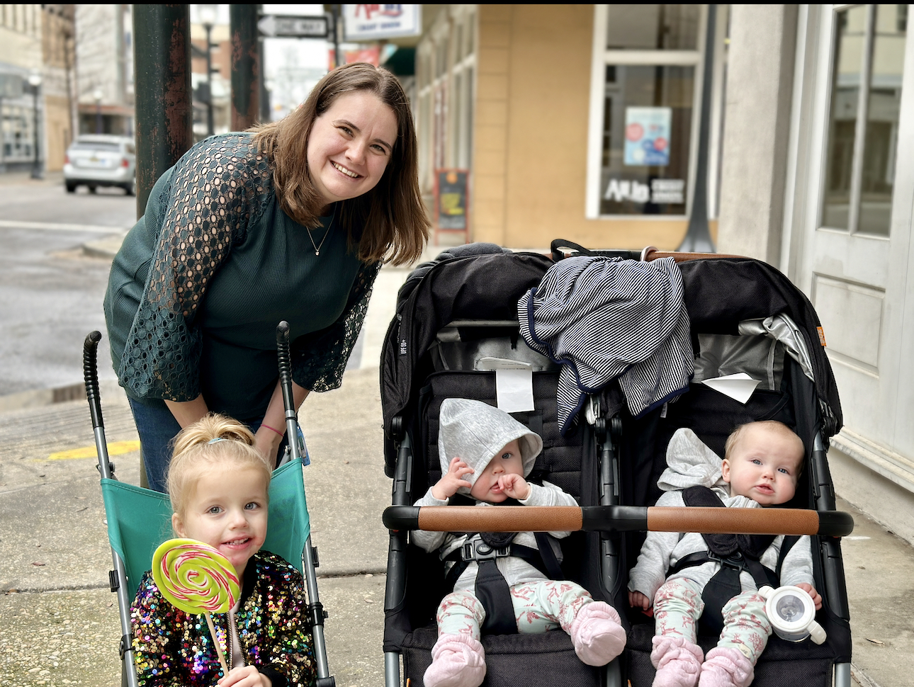 We are taking them to their first Mardi Gras parade, and I am hoping for the best