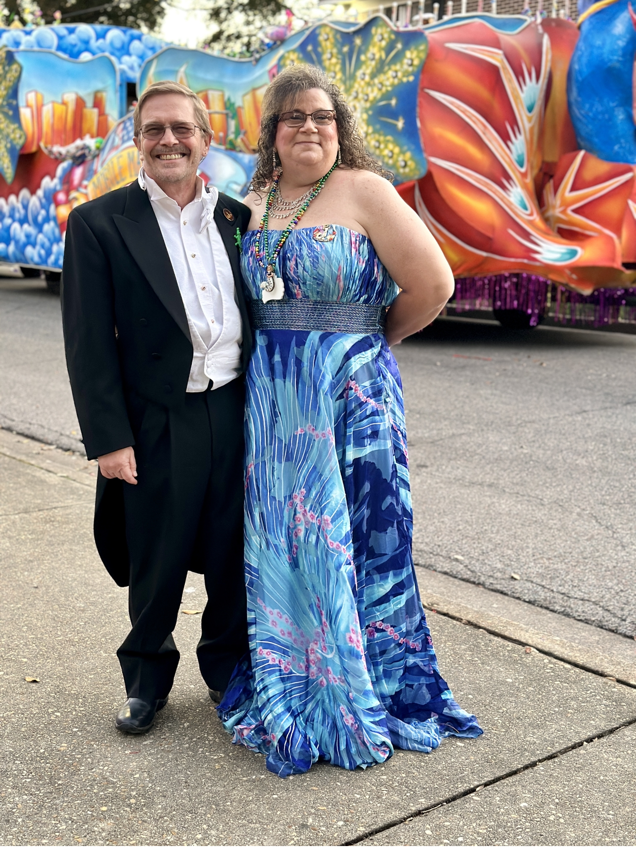 We met at a Mardi Gras ball 25 years ago today