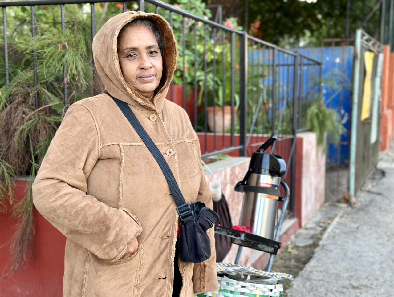 I was once a teacher, but now I sell coffee with milk on the corner