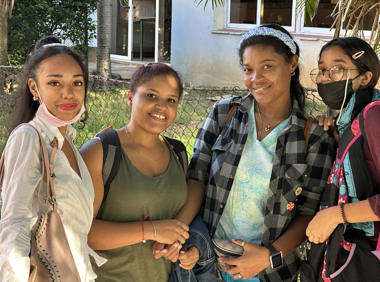 We are on our way to work at the hospital