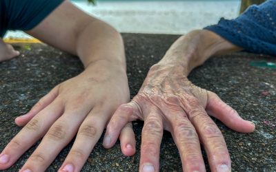 This is my great-grandmother. She is raising me.