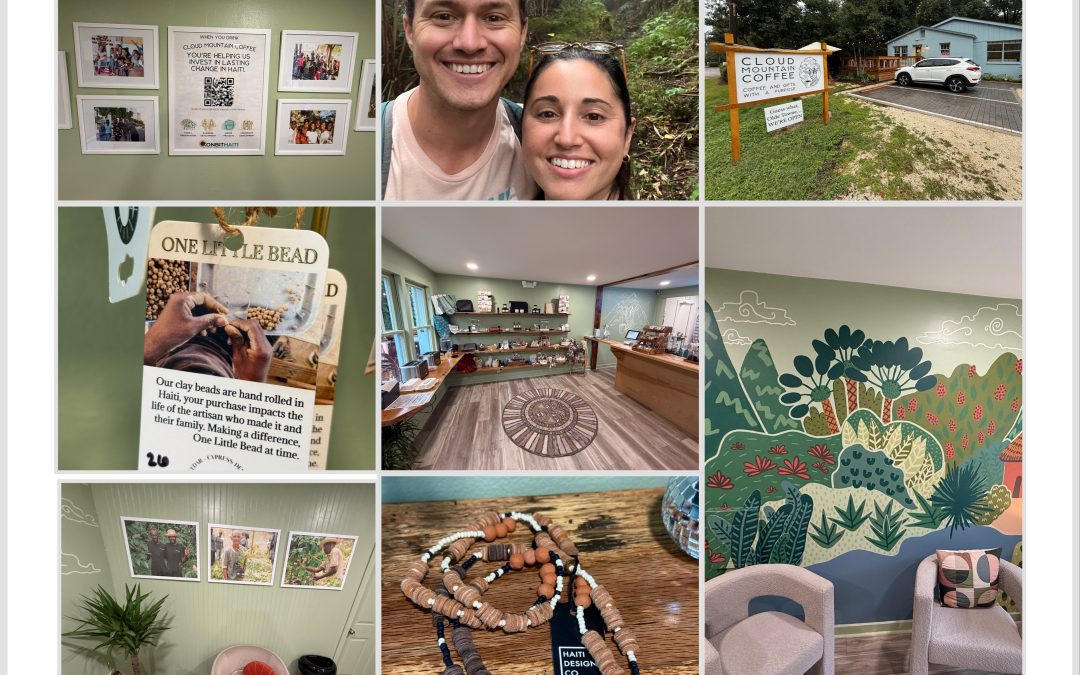 We started dreaming of opening a coffee shop using Haitian beans