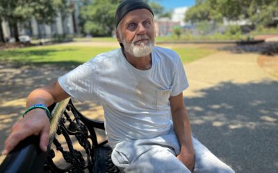 I’ve been out here living homeless almost three weeks.